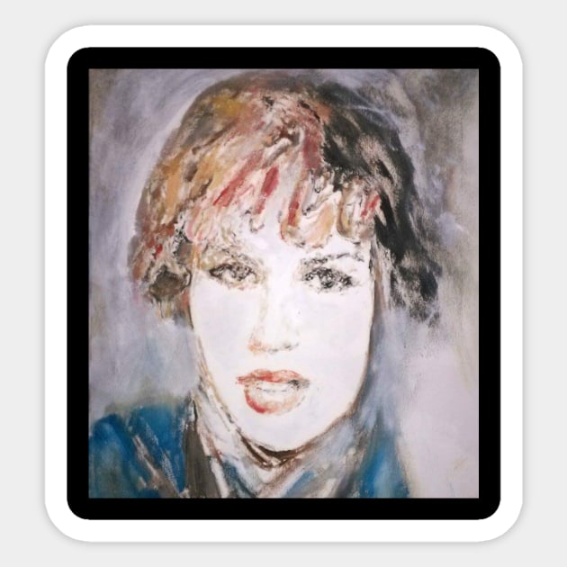 Molly ringwald Sticker by Mike Nesloney Art